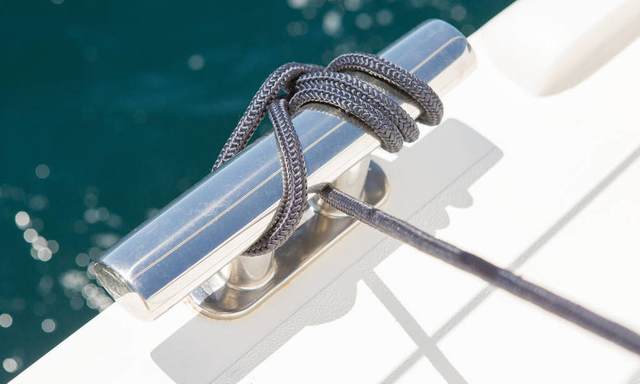 The tether rod on the ship is stainless steel