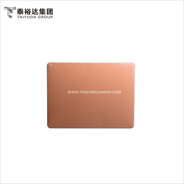 Brushed Reddish Brown Color Astm A240 Stainless Steel Sheet for Screen