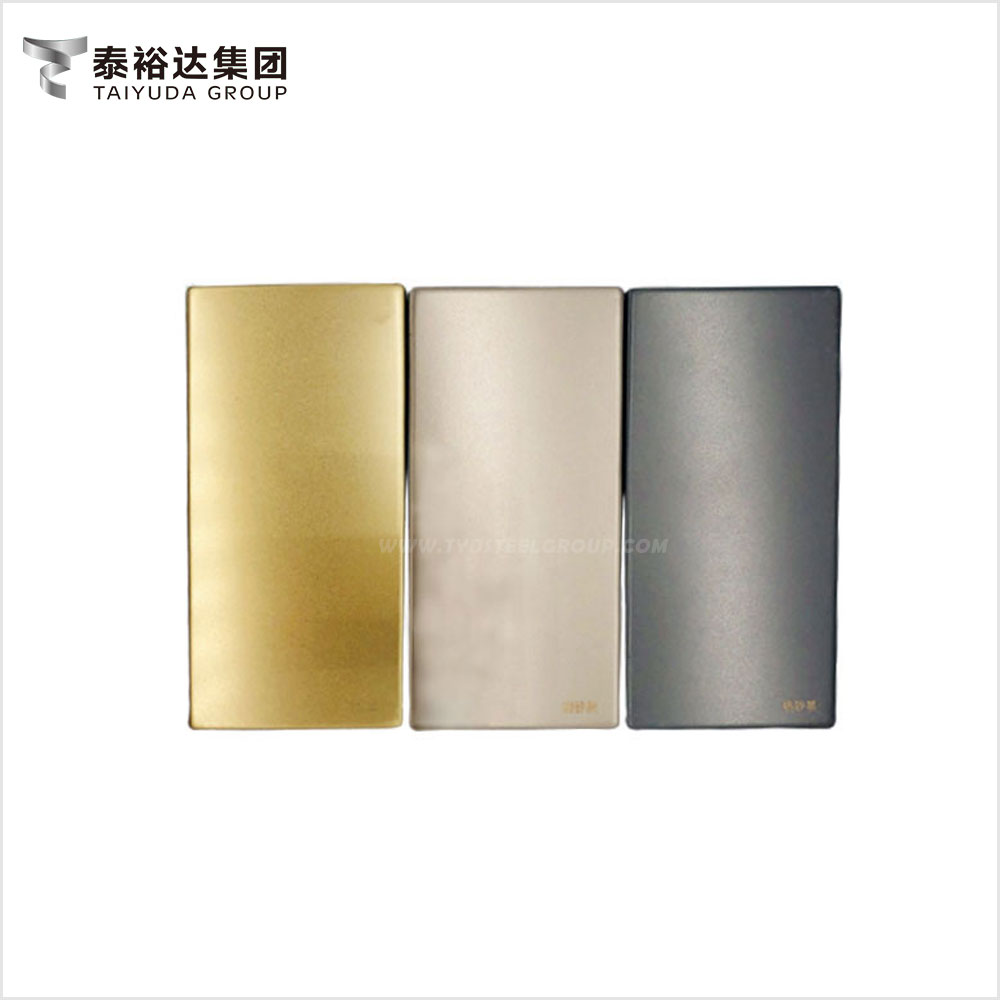 PVD Color Coated Sandblasting 316L Decorative Stainless Steel Sheet
