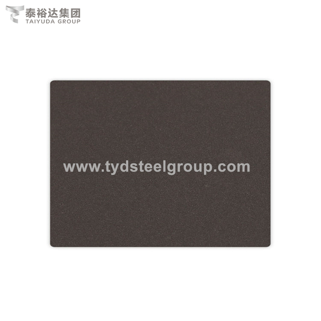 Dark Brown Color Sand Blasted Decorative Stainless Steel Sheet