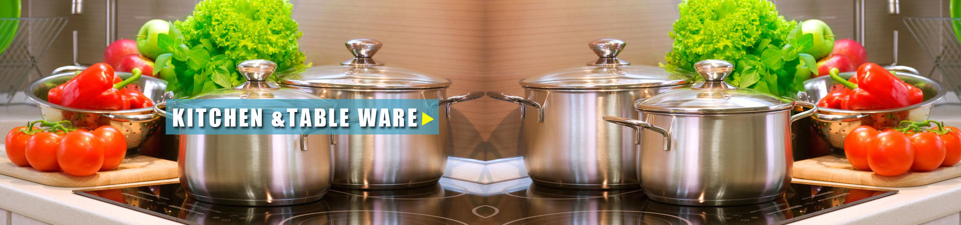Stainless steel is uesd in kitchen&table ware
