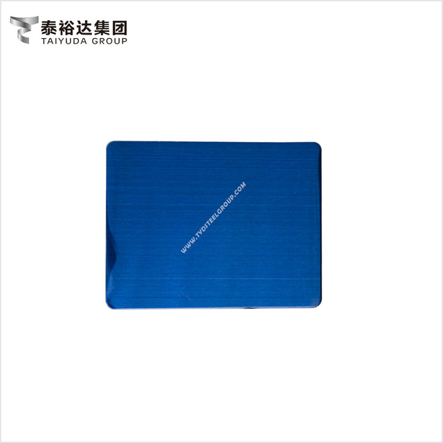 Anti Fingerprint Blue Ti-coated 304 316 Stainless Steel Sheet for Hotel Decoration