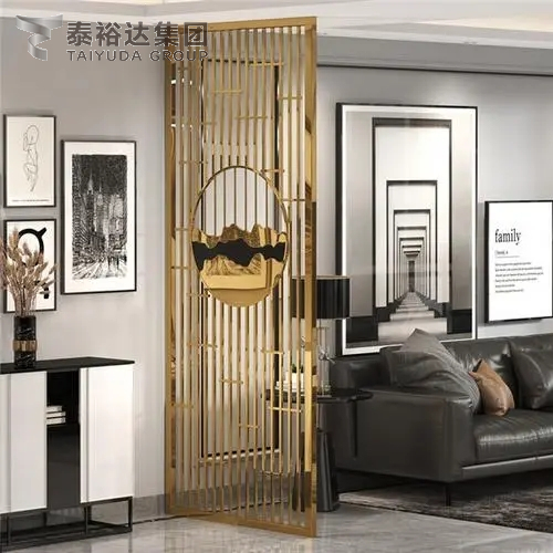 304 Luxurious Golden Stainless Steel Screen for Home