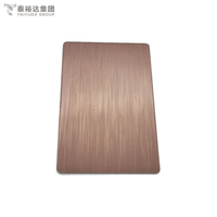 Rose Gold Color Coating 201/304/316/430 Stainless Steel Sheet