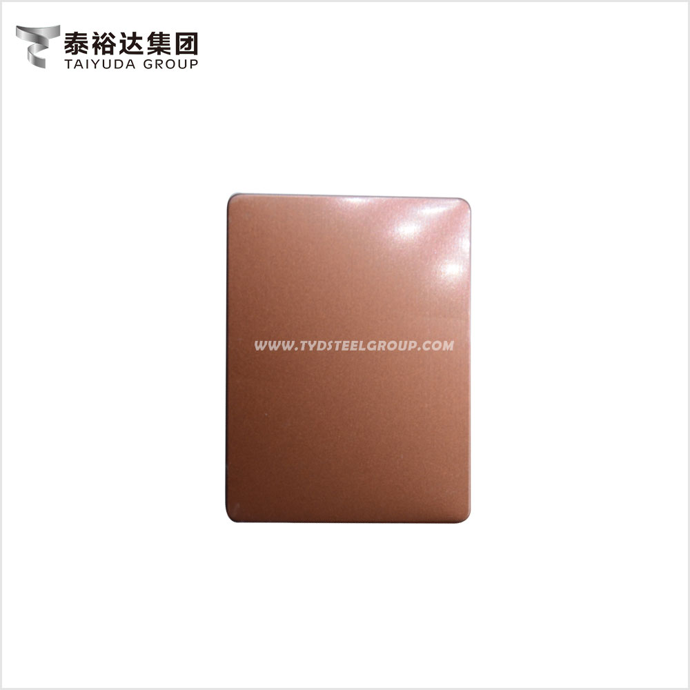Brushed Reddish Brown Color Astm A240 Stainless Steel Sheet for Screen