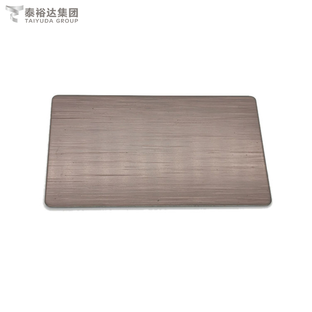 Bronze Color Coating Film 201/304/316/430 Stainless Steel Sheet