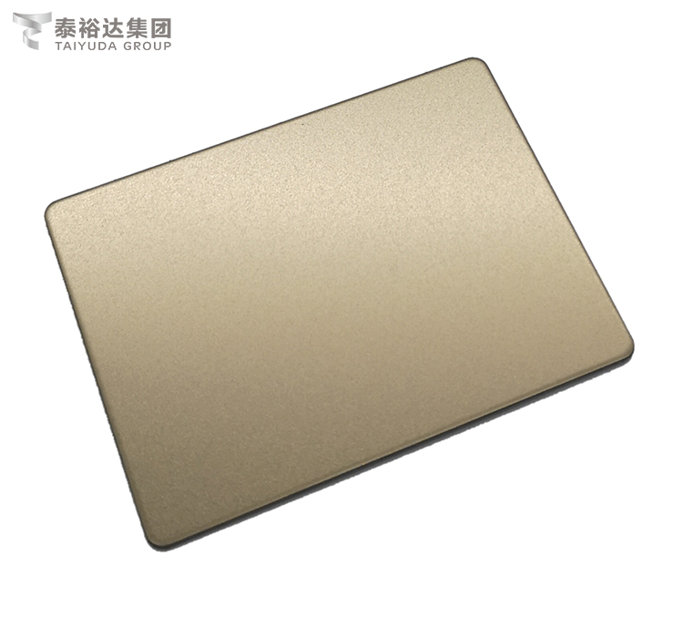 Hot-Selling 304 champagne gold bead blast cold rolled stainless steel sheet for building