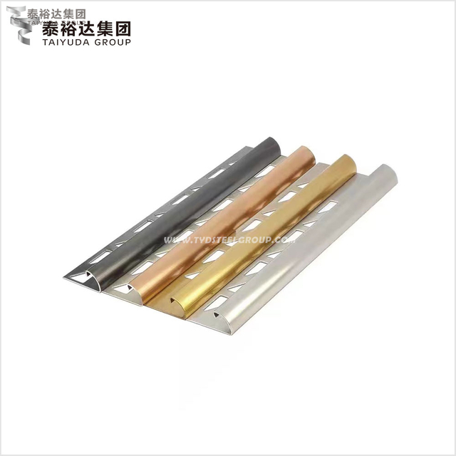 Decorative Modern Metal Quarter Round Ceramic Wall Corners Shape