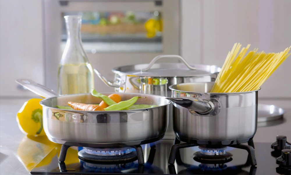 Stainless Steel is uesd in kitchen