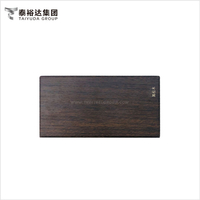 AISI 316 Dark Pine Wood Design Decorative Austenitic Stainless Steel Plate for Bathroom Vanity