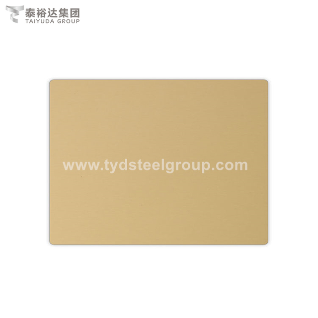 Golden Color Anti Corrosion Cold Rolled Stainless Steel Sheet for Sculpture